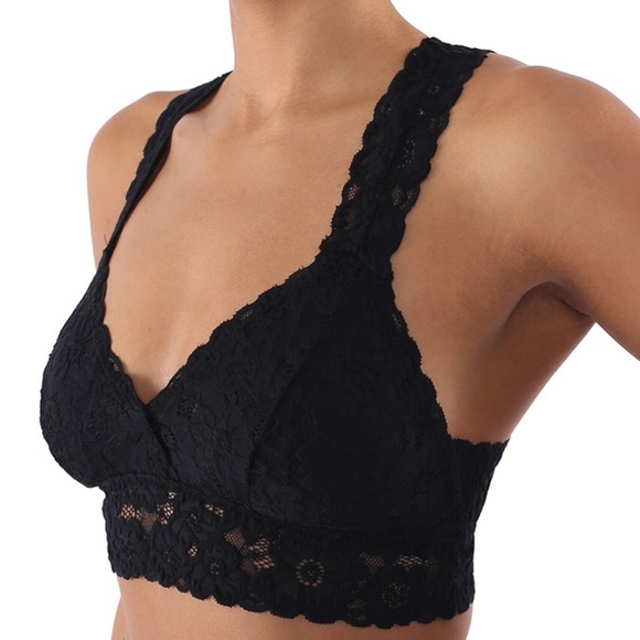 Amina Lace Bralette in Black - Picture 7 of 8